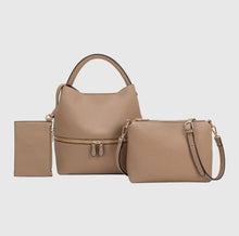 Load image into Gallery viewer, Melie Bianco Karianna Tan Vegan Crossbody Bag
