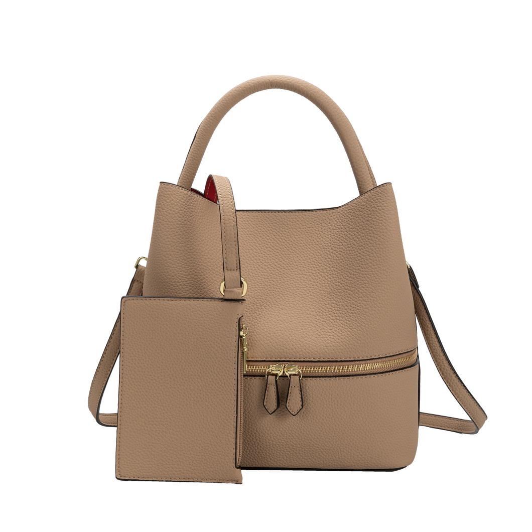 Melie Bianco Karianna Tan Vegan Crossbody Bag